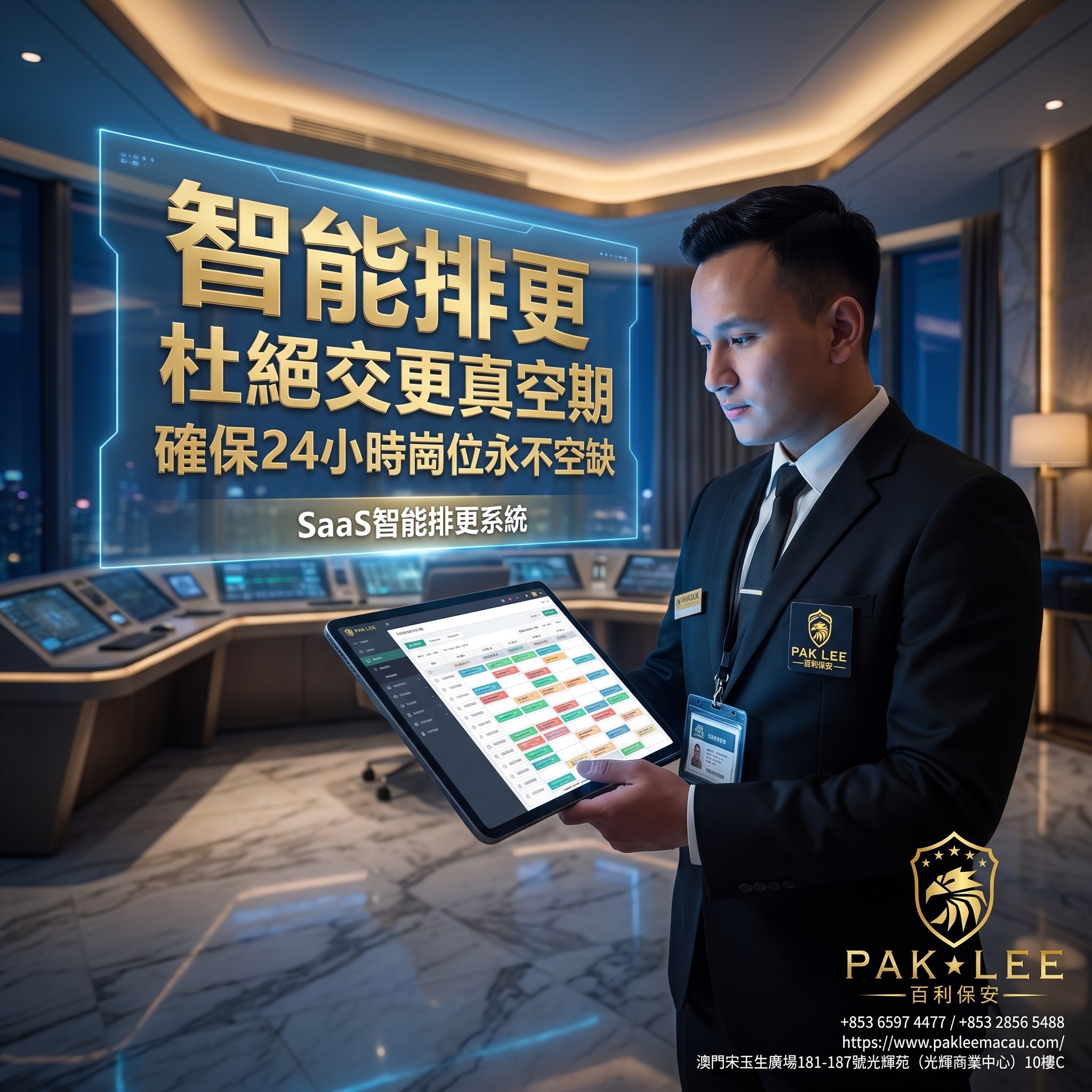 智能排更：杜絕交更真空期，確保24小時崗位永不空缺